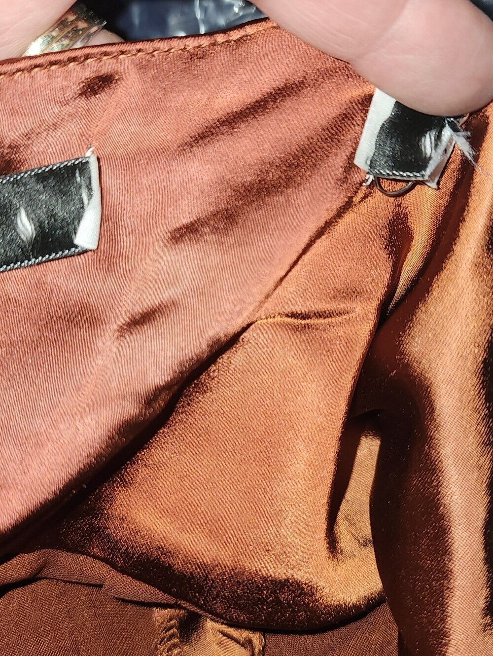 Lulus Perfect Night Brown Satin Cowl Neck Culotte Jumpsuit S Wedding Party - Picture 12 of 12